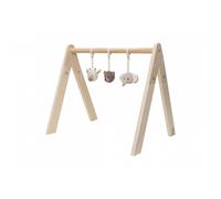 Arche d'éveil en bois avec 3 peluches Animals