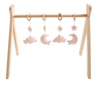Sauthon – Arche d'éveil en bois avec 4 jouets – uni sauge rose TU