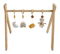 Arche d'éveil bois avec 4 jouets beige/jaune TU