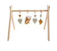 Arche d'éveil bois avec 4 jouets jaune/vert TU