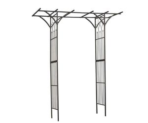 Arche double droite - NATURE - Métal - Noir - 114x66xH232 cm