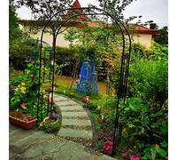 Arche en métal pour Plantes grimpantes, Arche à Roses Robuste, décoration de Jardin, de Mariage, Arche extérieure en Treillis, pergola, Grande 2,4 m, pour Jard