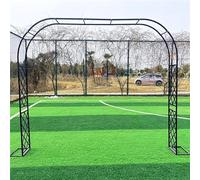 Arche Jardin Fer forgé Arche à rosiers Exterieur 140cm 200cm 240cm 260cm 310cm 350cm 370cm pour Plante Grimpantes Noir Blanc (Color : Noir, Size : 330cm x 250cm)