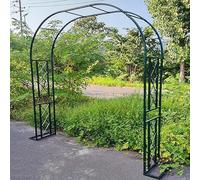 Arche Jardin pour Grimpantes, Arceau À Rosier Grande, Large 140cm 180cm 220cm 260cm 300cm 340cm Pergola en Metal, Robuste De Mariage Acier(Green,180cmx230cm)
