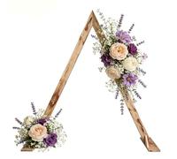 Arche Jardin Triangulaire en Bois, Structure Arche Mariage Champêtre, Support Fond Extérieur for Cérémonies, Fêtes et événements, Décoration Rustique
