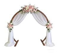 Arche Mariage, Support De Toile De Fond en Bois Rond, Pergola D'arche Extérieure, Treillis De Tonnelle De Jardin for Plantes Grimpantes, Décorations De Mariage Rustiques