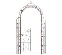 Arche pour plantes grimpantes en métal Marron antique
