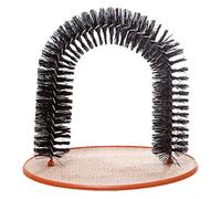 Arche pour toiletteur, jouet interactif pour chats d'intérieur multi-usages, masseur et brosse à gratter pour chats d'intérieur