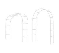 Arche robuste pour décoration extérieure de jardin, treillis en acier, plantes grimpantes, roses, légumes, tonnelle de mariage, pergola en métal, 1,2 m, 1,4 m, 1,8 m, 2 m, 2,4 m (blanc, 1,5 x 18,3 m)