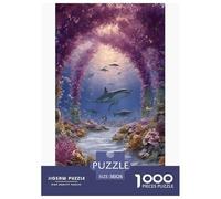 Arche sous-Marine Violette Puzzles 1000 Pièces Jeu De Défi Jouet Adultes Et Plus De 12 Ans Jeu De Puzzle Défi Éducatif Stimulation Cérébrale Cadeau Décoration Maison 38x26cm/1000pcs