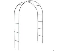 ARCHE - TECTAKE - Arche de jardin pour Plantes Grimpantes et Rosiers - 240 x 140 cm - en Acier - Vert