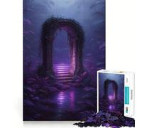 Arche Violette Mystique dans Une Jungle luxuriante Puzzle de 1000 pièces pour Adolescents Jeu de réflexion Anti-Stress Découpe de qualité supérieure Cadeau Exceptionnel (50x75cm)