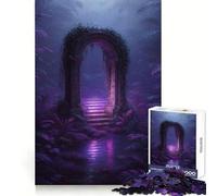 Arche Violette Mystique dans Une Jungle luxuriante Puzzle de 1000 pièces pour Adolescents Jeu de réflexion Anti-Stress Découpe de qualité supérieure Cadeau Exceptionnel (50x75cm)