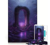 Arche Violette Mystique dans Une Jungle luxuriante Puzzle de 1000 pièces pour Adultes Jeu de logique Stimulant Divertissement Relaxant Bords Nets Cadeau mémorable (38x26cm)