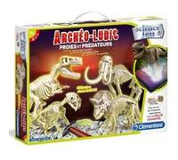 Archeo Ludic 4 En 1 Proies Et Predateurs : T-Rex, Triceratops, Smilodon, Mammouth