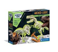 Archéo-ludic t-rex et tricératops