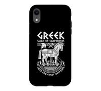 Archéologie Cheval de Troie Mythologie de la Guilde des charpentiers grecs Coque pour iPhone XR