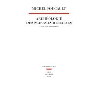 Archéologie des sciences humaines: Cours. São Paulo (1965)