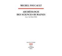 Archéologie des sciences humaines: Cours. São Paulo (1965)