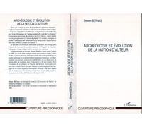 Archéologie et evolution de la notion d'auteur