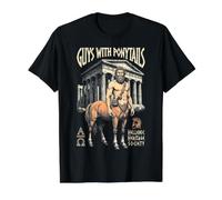 Archéologie Mythologie Grecque Centaure Queues de Cheval Archéologue T-Shirt Graphique avec Valeur, Homme, Noir, L