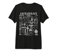 Archéologue Archéologie Student Field Kit Vintage Brevet T-Shirt Haut de Gamme