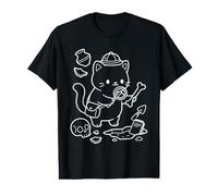 Archéologue Kawaii Cat Archéologie T-Shirt Graphique avec Valeur