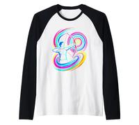 Archer Arc Et Flèche Art Abstrait Retrowave Tir à l'arc Manche Raglan