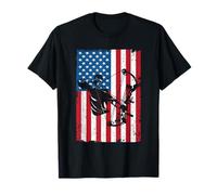 Archer Archer Drapeau américain Bowhunter Bowtech T-Shirt