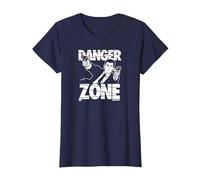 Archer Danger Zone Sterling Archer Spy Cartoon T-Shirt, Femme, Bleu Marine, M