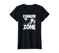 Archer Danger Zone Sterling Archer Spy Cartoon T-Shirt, Femme, Noir, L
