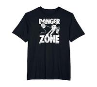 Archer Danger Zone Sterling Archer Spy Cartoon T-Shirt, Homme Grandes Tailles, Noir, 3X Tall
