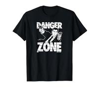 Archer Danger Zone Sterling Archer Spy Cartoon T-Shirt, Homme, Noir, 6XL