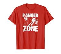 Archer Danger Zone Sterling Archer Spy Cartoon T-Shirt, Homme, Rouge, M