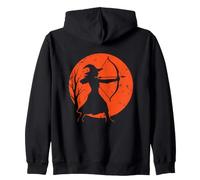 Archer de sorcière sous la Lune Sweat à Capuche