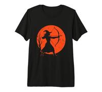 Archer de sorcière sous la Lune T-Shirt Haut de Gamme