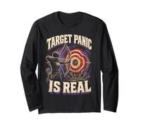 Archer de tir à l'arc Target Panic is Real Manche Longue