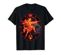 Archer du Zodiaque Sagittaire - Énergie céleste Ardente T-Shirt