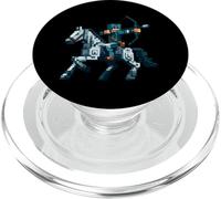Archer Riding Horse Block Style Graphique pour Joueur Pixel Art PopSockets PopGrip pour MagSafe