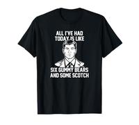 Archer Six Gummy Bears and Scotch Funny Cartoon T-Shirt