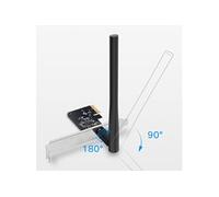 TP-Link Carte WiFi PCIe AC1200, Beamforming, Archer T4E | Beamforming, MIMO 2×2, double bande, idéal streaming HD/télétravail, compatible Windows