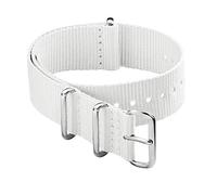 Archer Watch Straps - Bracelet de Montre Classique en Nylon de style NATO - Blanc, 18mm