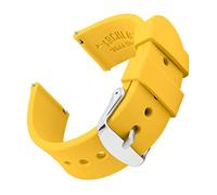 Archer Watch Straps - Bracelets de Montre en Silicone à Dégagement Rapide (Jaune de Naples, 24mm)