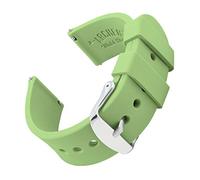 Archer Watch Straps - Bracelets de Montre en Silicone à Dégagement Rapide (Vert Thé, 18mm)