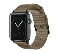 Archer Watch Straps - Bracelets de Remplacement en Nylon pour Apple Watch (Kaki/Noir, 40/41/42mm)