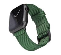 Archer Watch Straps - Bracelets de Remplacement en Nylon pour Apple Watch (Vert Forêt/Noir, 40/41/42mm)