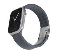 Archer Watch Straps - Bracelets en Silicone Ajustables Sur Mesure pour Apple Watch (Graphite, Fermoir Argent, 40/41/42mm)