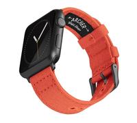Archer Watch Straps - Bracelets en Toile pour Apple Watch (Orange Tangerine, Gris Sidéral, 40/41/42mm)