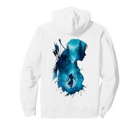 Archère Femme Forêt Aquarelle - Tir à l'arc Nature Art Sweat à Capuche