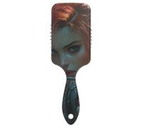 Archers Game Anime Girl Brosse de massage douce pour cheveux conçue pour le massage de la tête du cuir chevelu pour le séchage au sèche-cheveux avec poignée ergonomique cepillo para cabello rizado